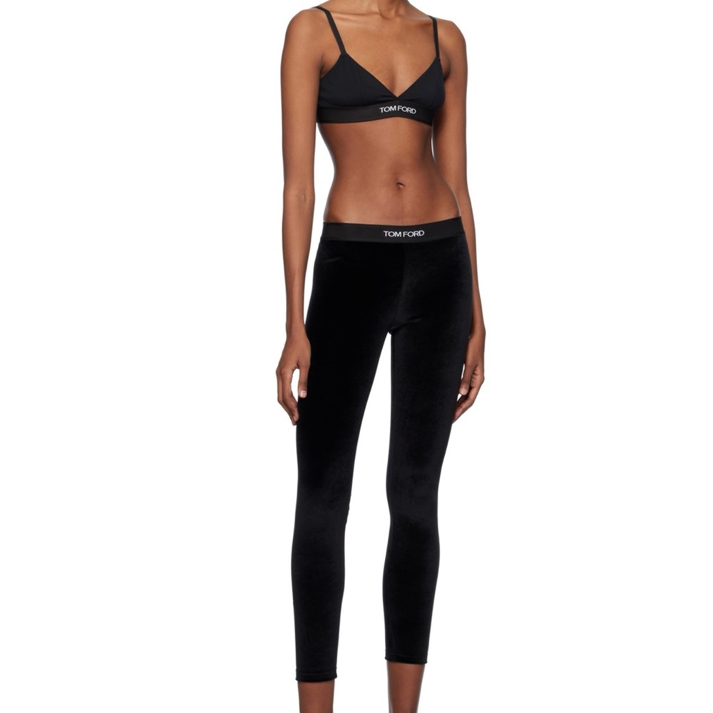 Tom Ford jacquard Black Leggings